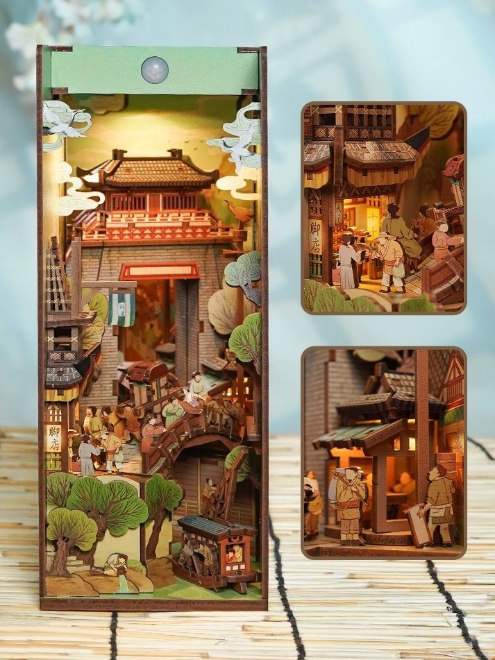 DIY Miniature House Book Nook Kit: Sunshine Town – Kawaii Gifts
