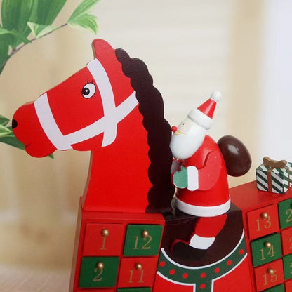 Santa Claus on Horse Christmas Advent Calendar