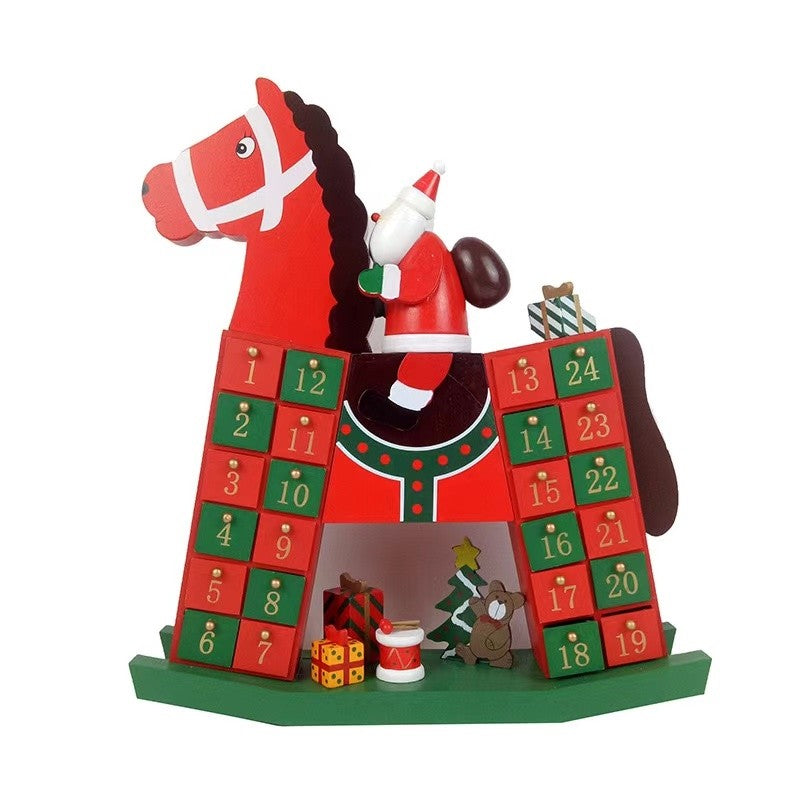 Santa Claus on Horse Christmas Advent Calendar