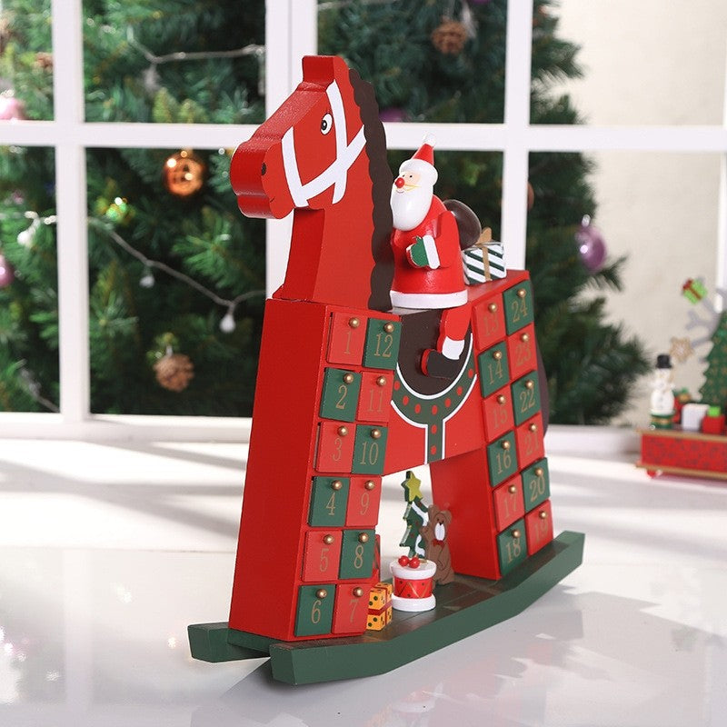 Santa Claus on Horse Christmas Advent Calendar