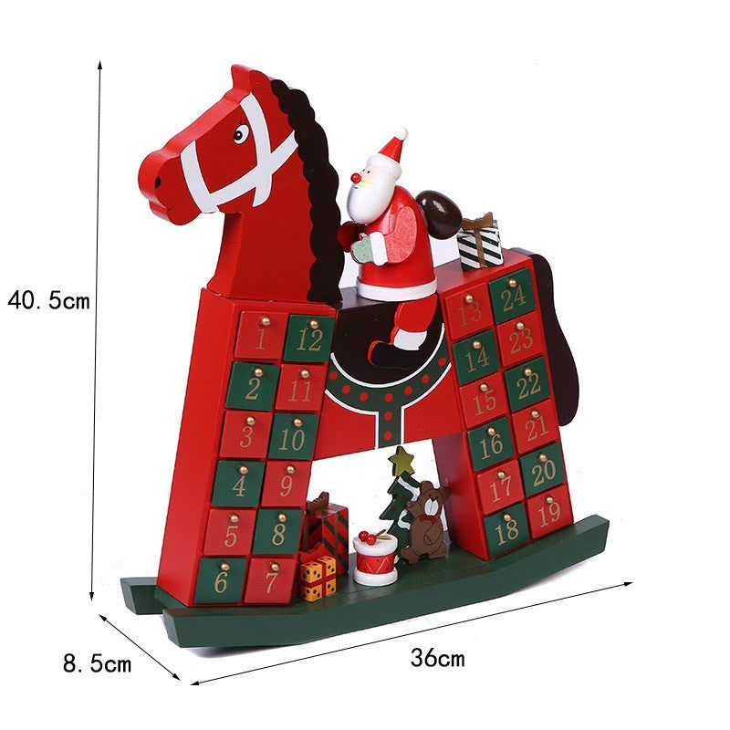 Santa Claus on Horse Christmas Advent Calendar