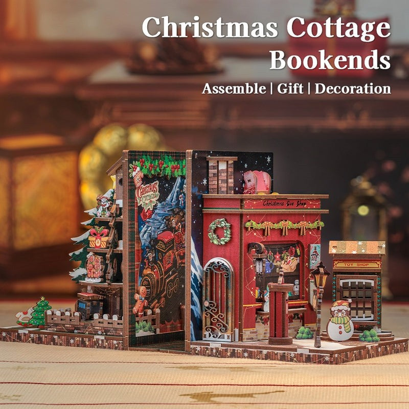 Christmas Cottage DIY Bookends Kit