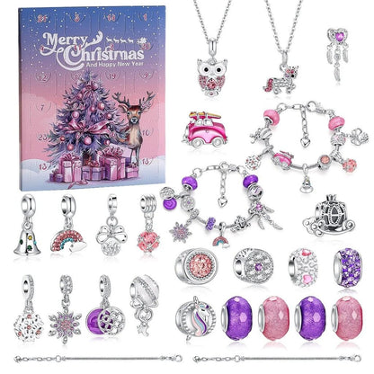 Christmas Countdown Charm Bracelet Set Advent Calendar