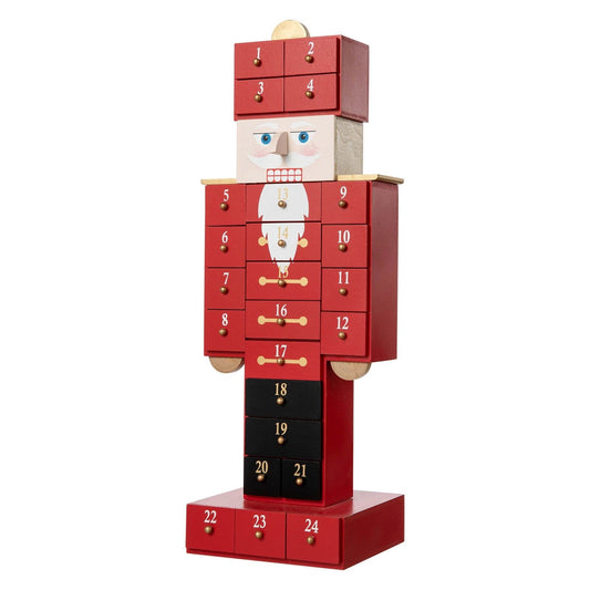 Christmas Nutcracker Countdown Calendar with Drawers