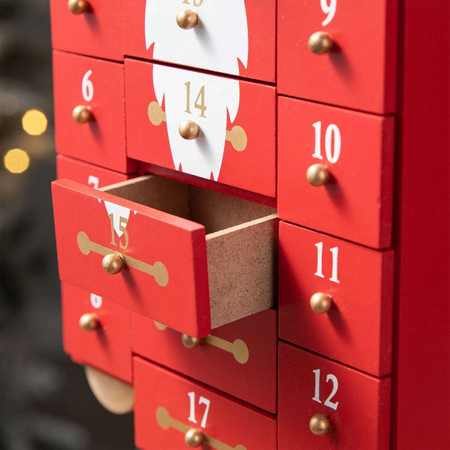 Christmas Nutcracker Countdown Calendar with Drawers