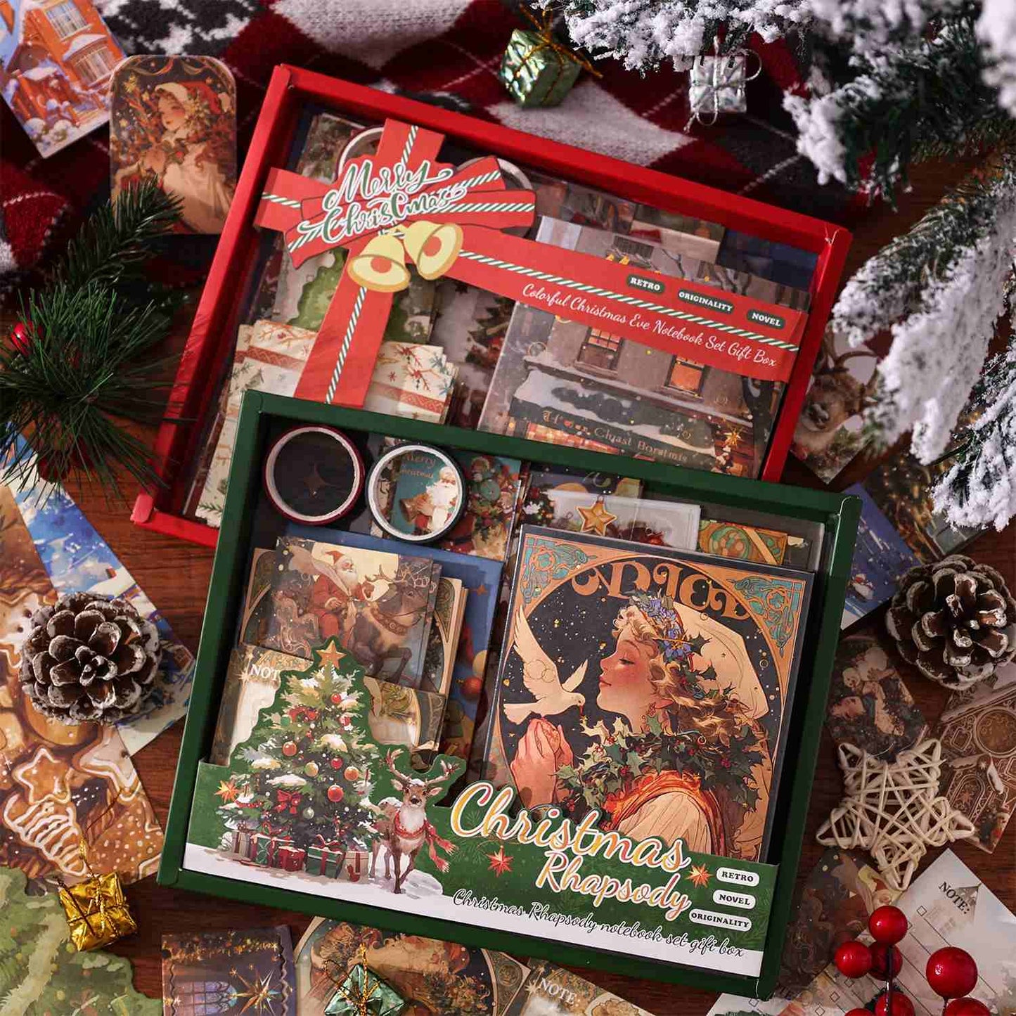 Vintage Christmas Rhapsody DIY Journaling & Scrapbook Kit