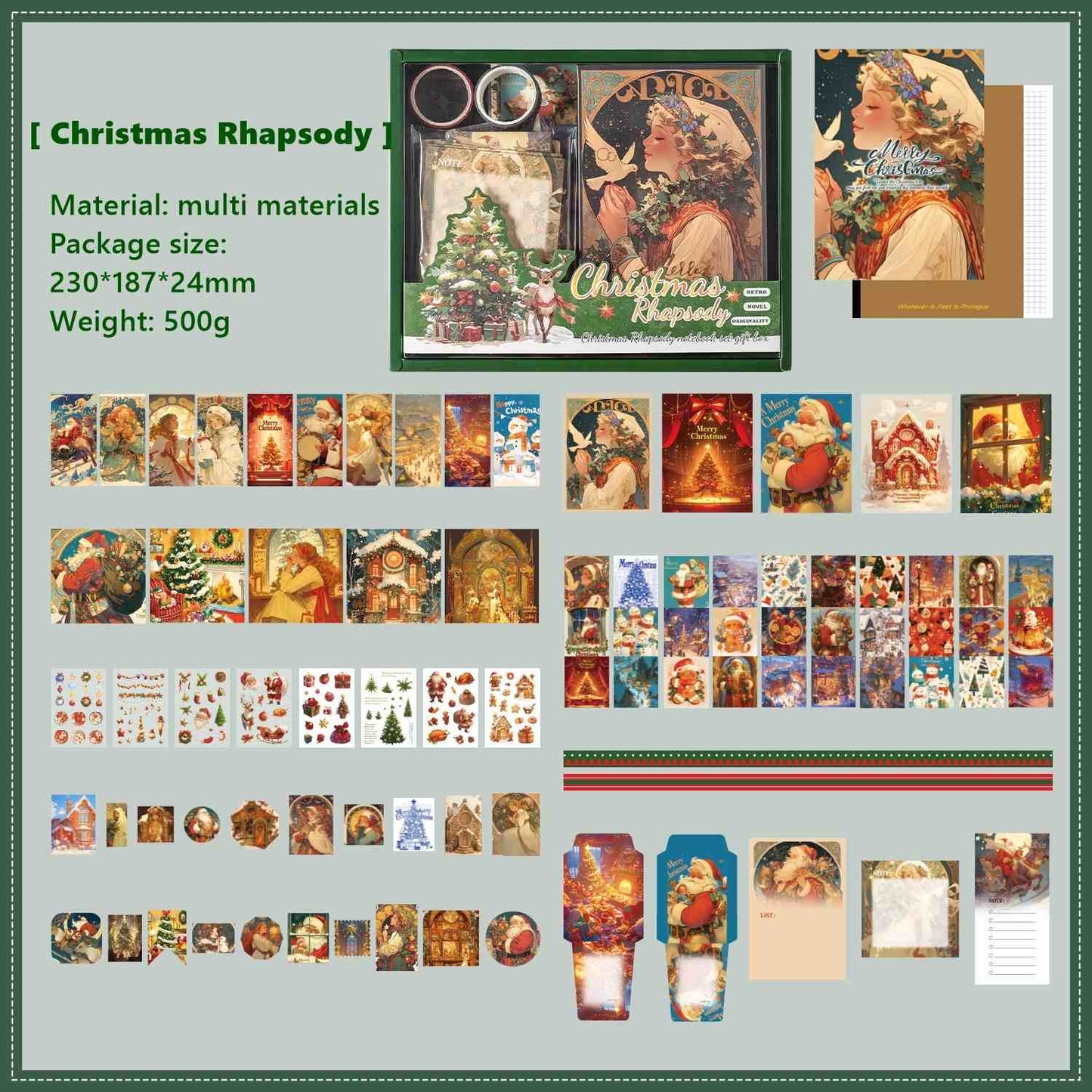 Vintage Christmas Rhapsody DIY Journaling & Scrapbook Kit
