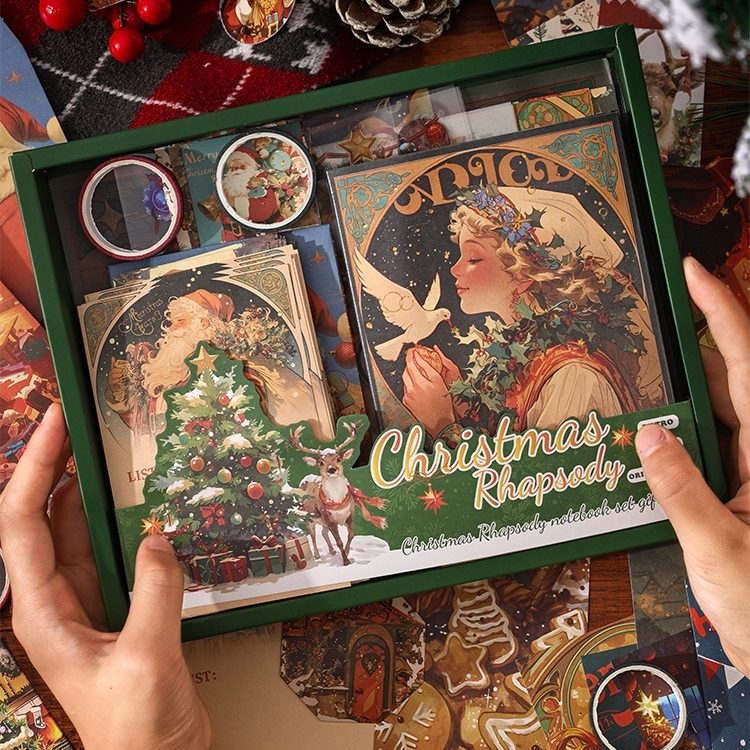 Vintage Christmas Rhapsody DIY Journaling & Scrapbook Kit