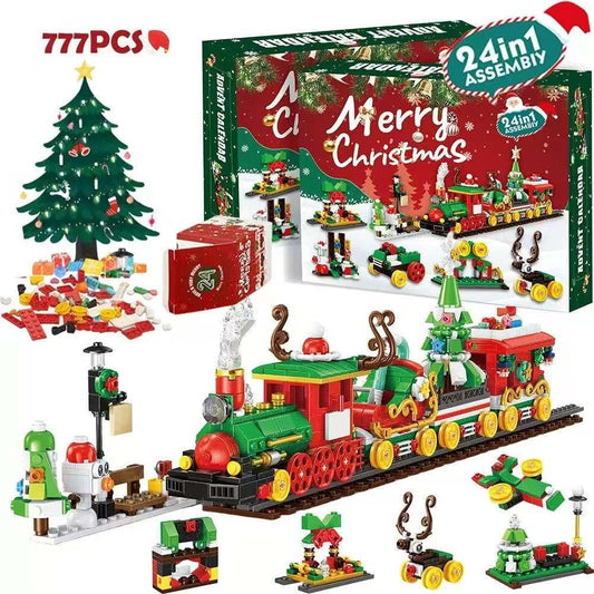 Christmas Train Bricks Building Advent Calendar