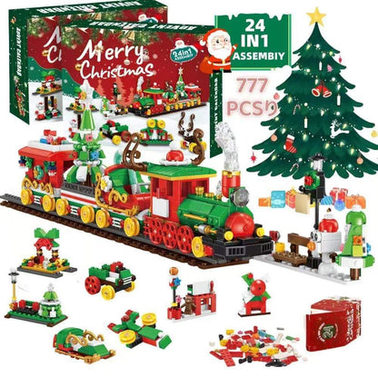Christmas Train Bricks Building Advent Calendar