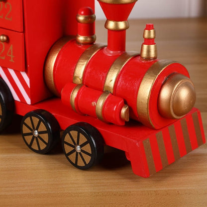 Christmas Train Wooden Advent Calendar Countdown