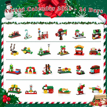Christmas Train Bricks Building Advent Calendar