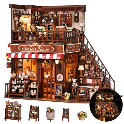 Corner Dessert House DIY Miniature House Kit