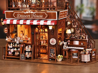 Corner Dessert House DIY Miniature House Kit