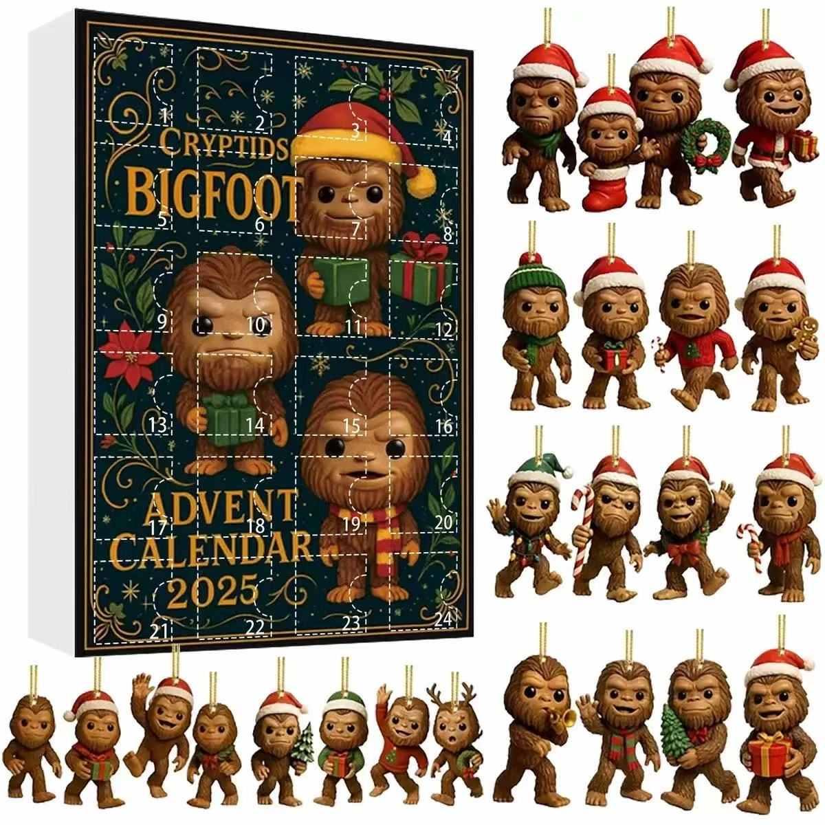 Bigfoot Advent Calendar  - A Mysterious Forest Christmas Journey
