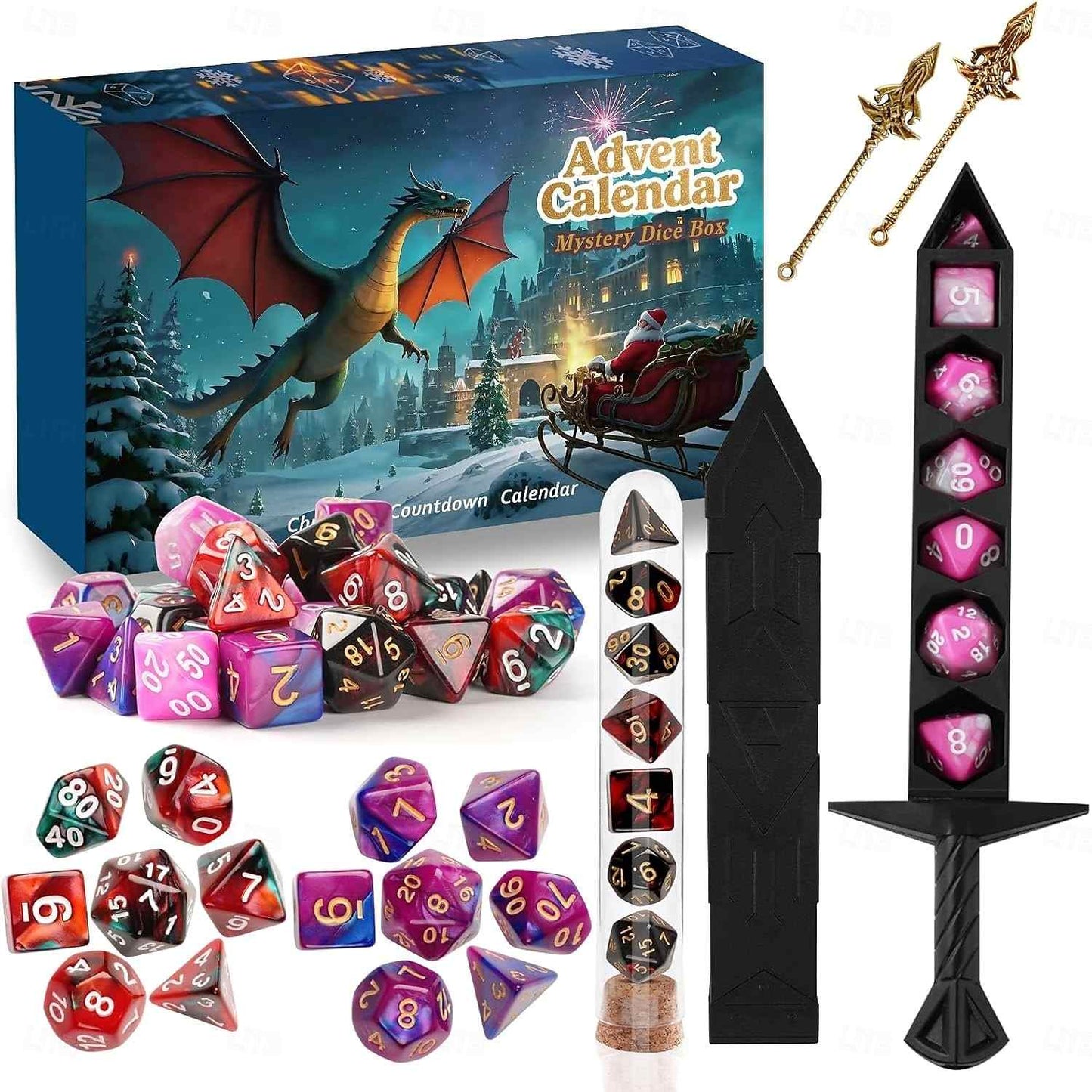 DND Dice Set Vacation Advent Calendar