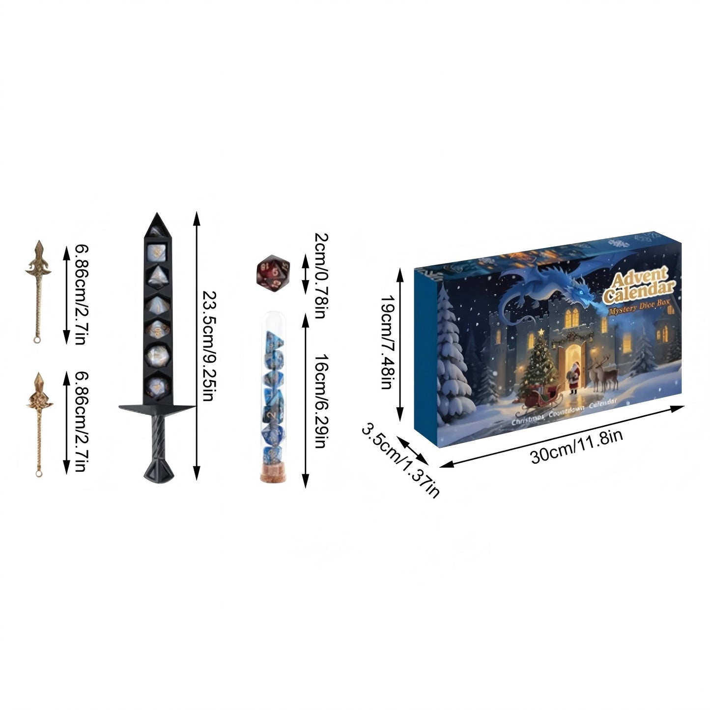 DND Dice Set Vacation Advent Calendar