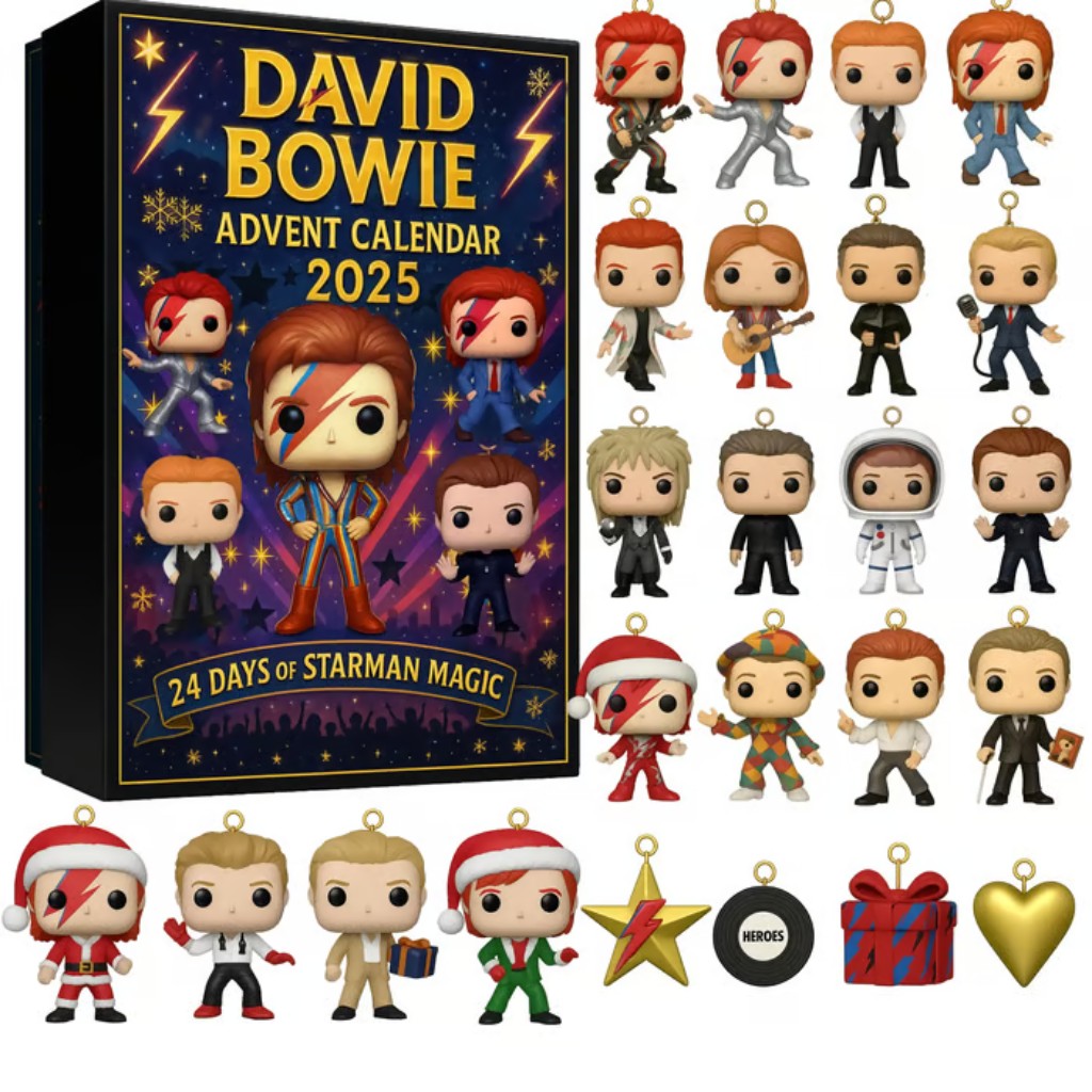 David Bowie advent calendar 2025 with character figurines