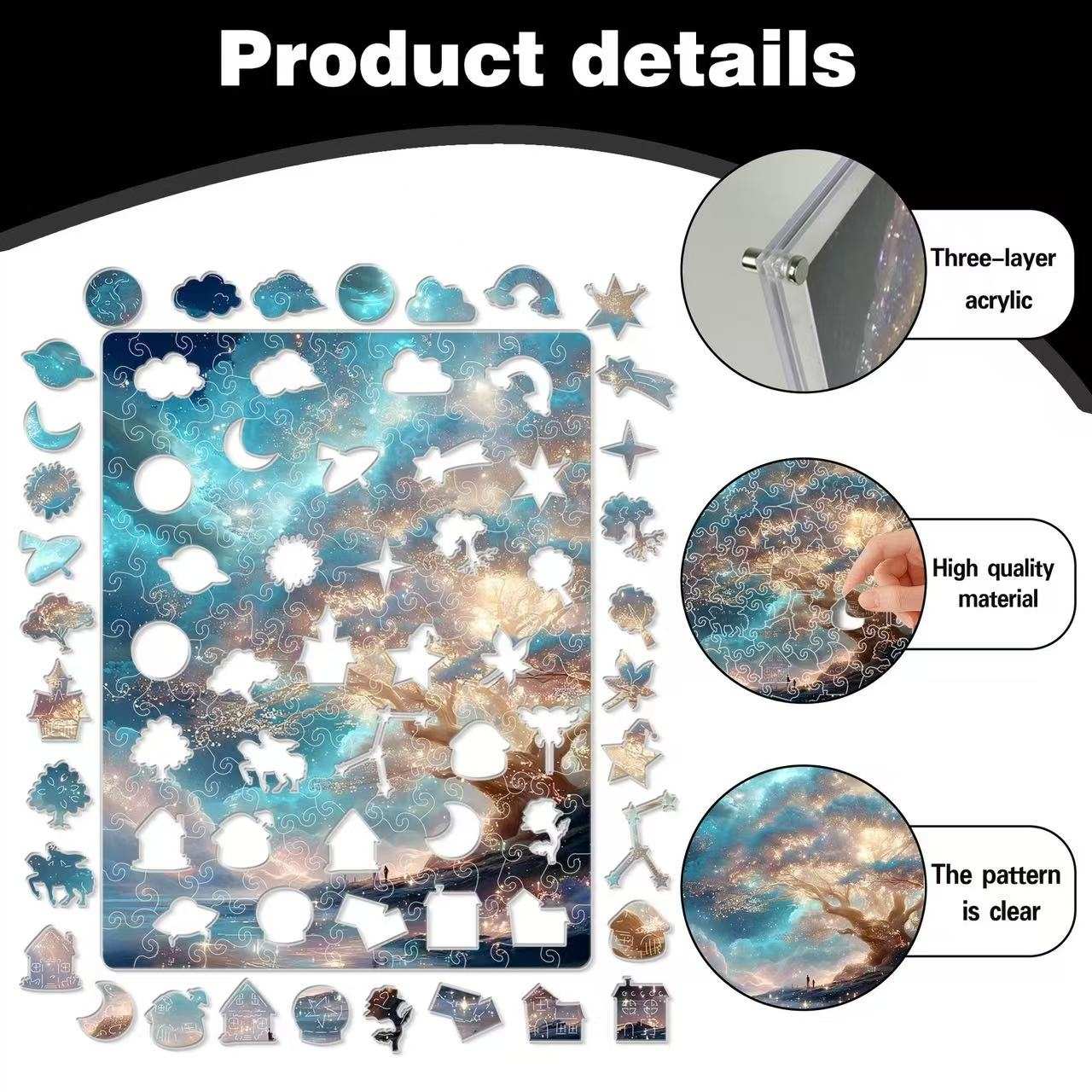 Enchanted Dream Tree Acrylic Jigsaw Puzzle