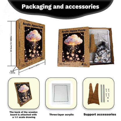 Dreamy Cloud Garden Acrylic Jigsaw Puzzle