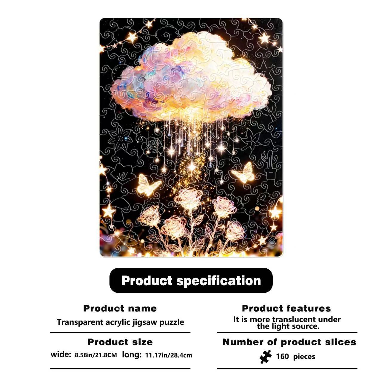 Dreamy Cloud Garden Acrylic Jigsaw Puzzle