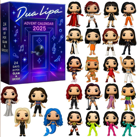 Dua Lipa 2025 Advent Calendar with figurines
