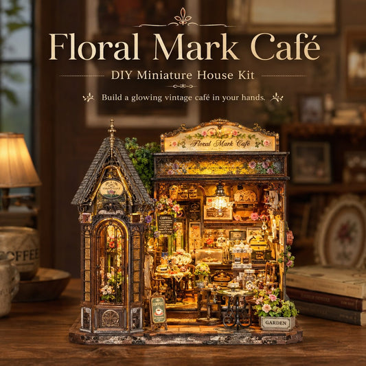 Floral Mark Café DIY Miniature House Kit