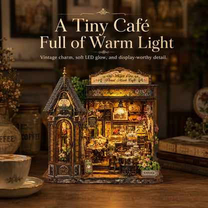 Floral Mark Café DIY Miniature House Kit