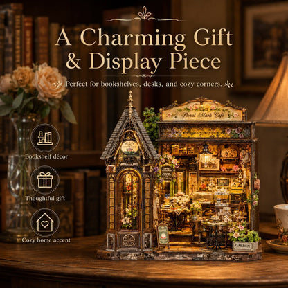 Floral Mark Café DIY Miniature House Kit