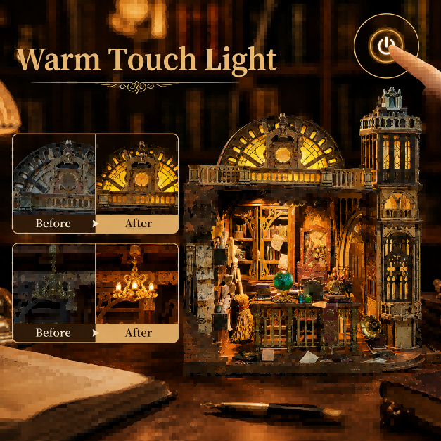 Folay Studio DIY Miniature Study Kit with Lights