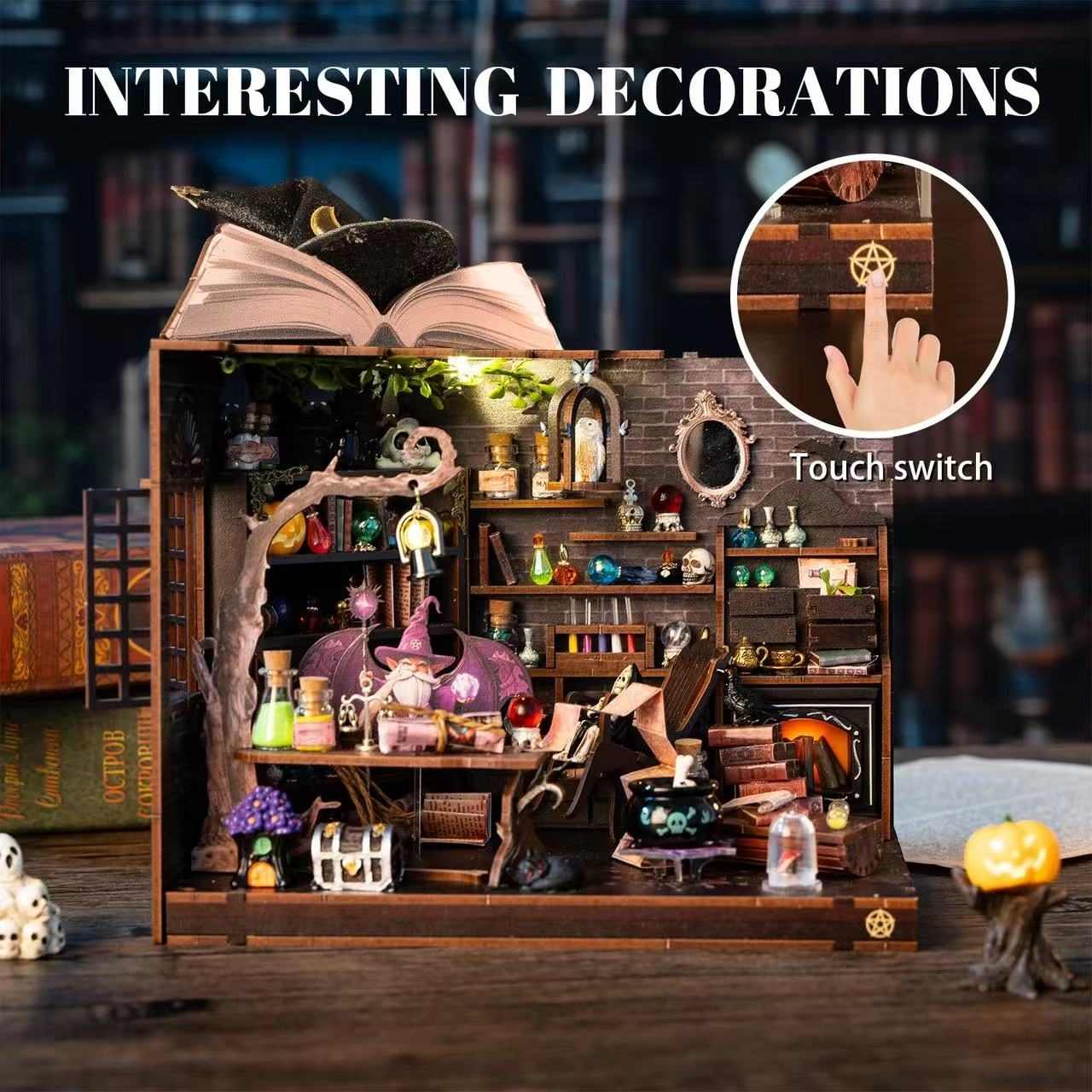 Forest Wizard Cottage DIY Book Nook Kit