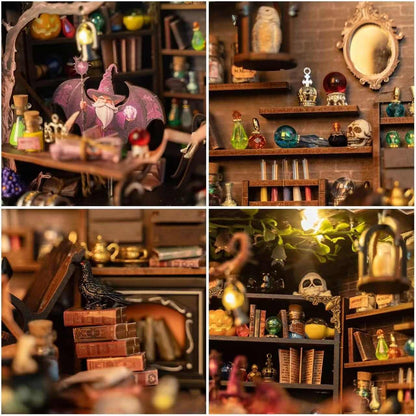 Forest Wizard Cottage DIY Book Nook Kit
