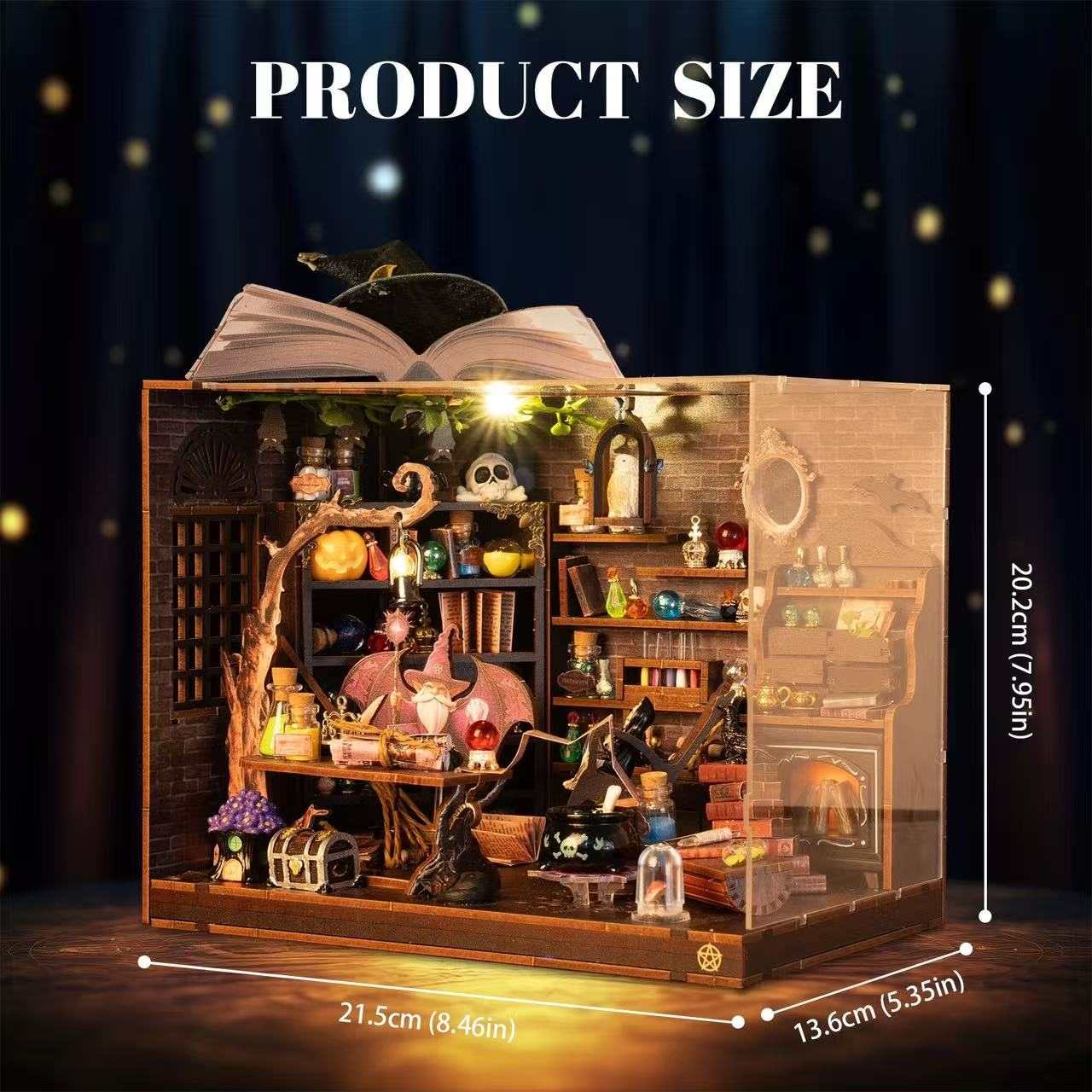 Forest Wizard Cottage DIY Book Nook Kit