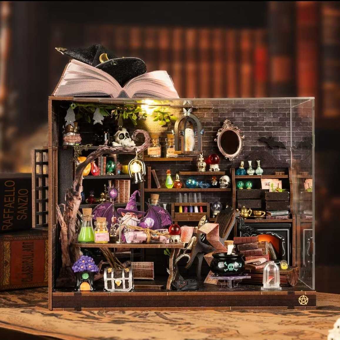 Forest Wizard Cottage DIY Book Nook Kit
