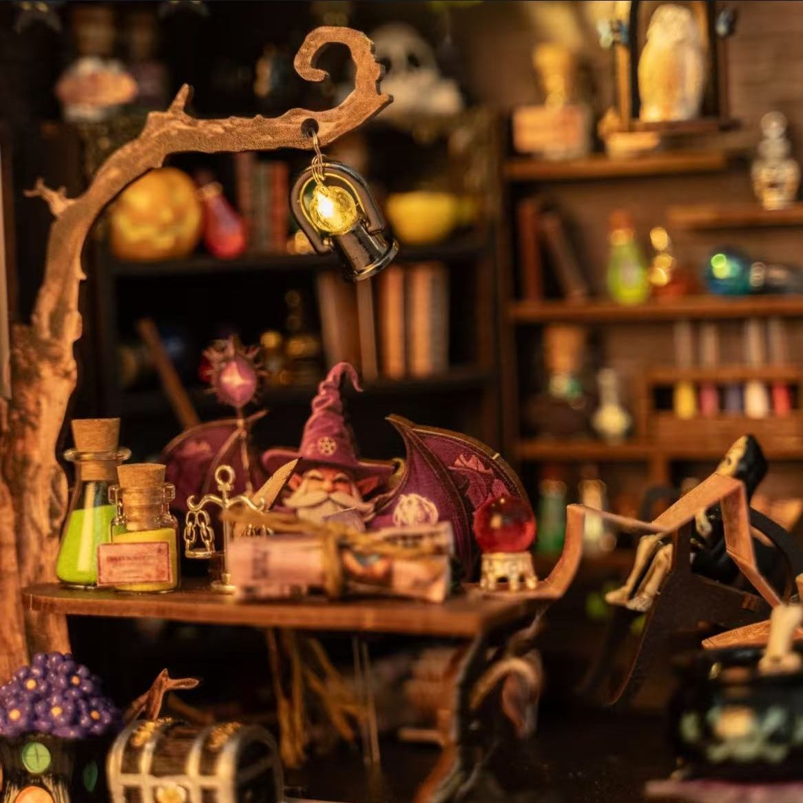 Forest Wizard Cottage DIY Book Nook Kit