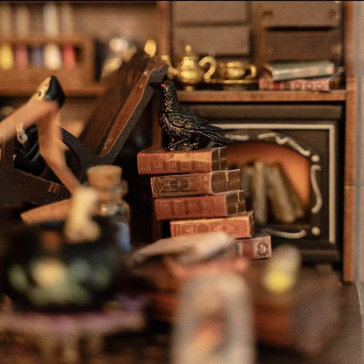 Forest Wizard Cottage DIY Book Nook Kit