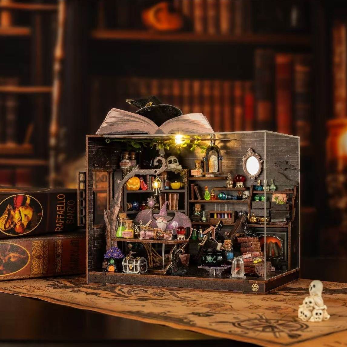 Forest Wizard Cottage DIY Book Nook Kit