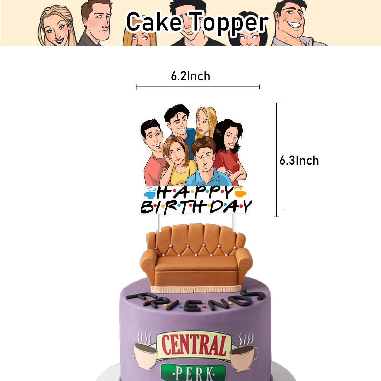 Friends TV Show Birthday Party Decoration Set