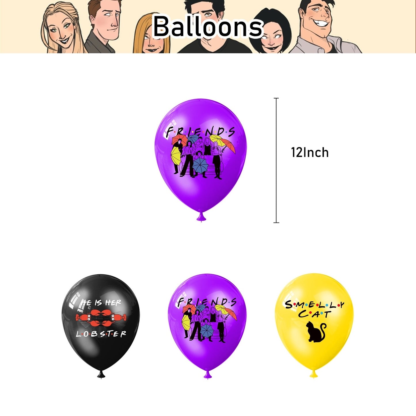 Friends TV Show Birthday Party Decoration Set