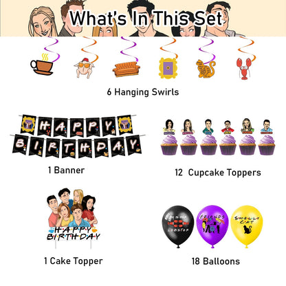 Friends TV Show Birthday Party Decoration Set