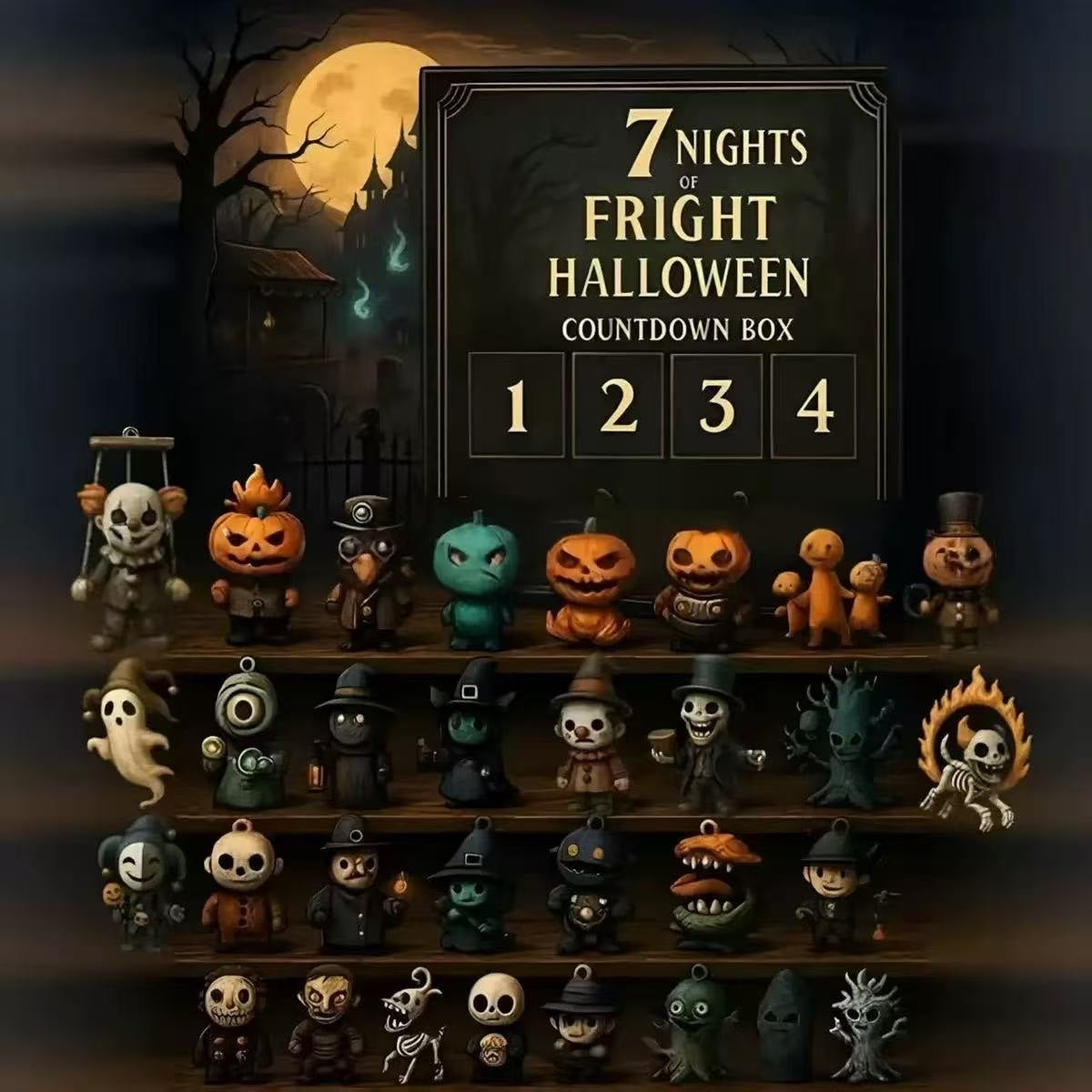 31 Nights Fright Halloween Countdown Box Advent Calendar
