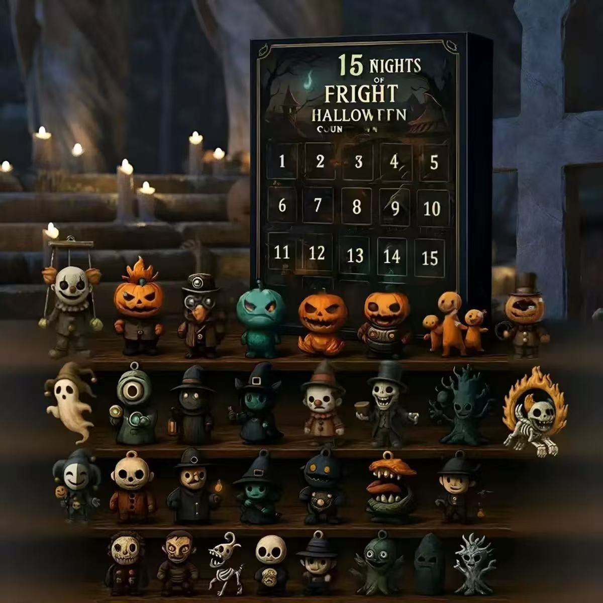 31 Nights Fright Halloween Countdown Box Advent Calendar