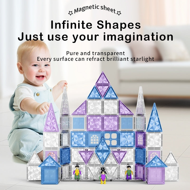 Frozen Wonderland Magnetic Tile Building Set