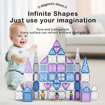 Frozen Wonderland Magnetic Tile Building Set