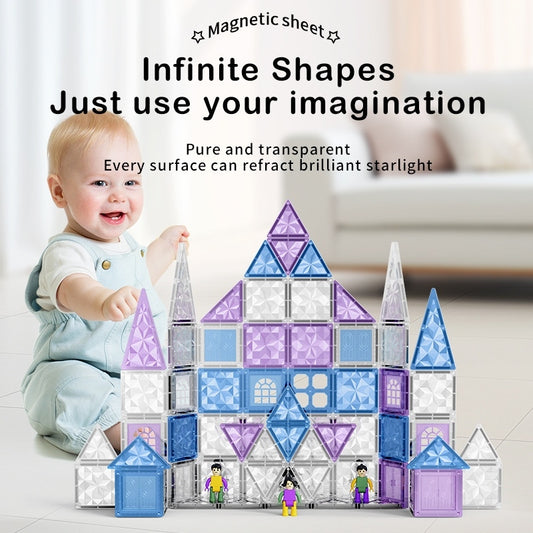 Frozen Wonderland Magnetic Tile Building Set