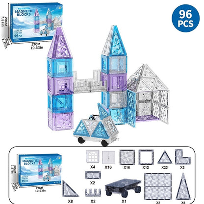 Frozen Wonderland Magnetic Tile Building Set