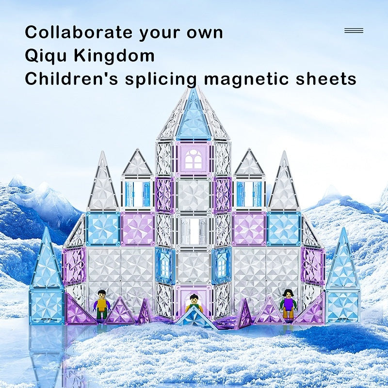 Frozen Wonderland Magnetic Tile Building Set