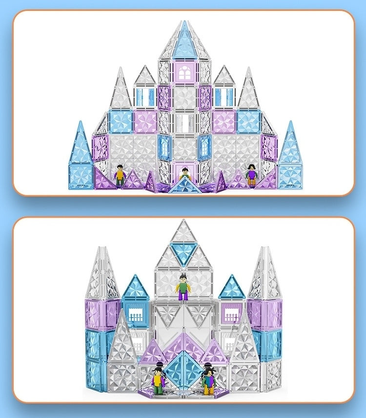 Frozen Wonderland Magnetic Tile Building Set