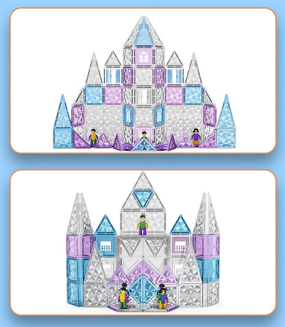 Frozen Wonderland Magnetic Tile Building Set