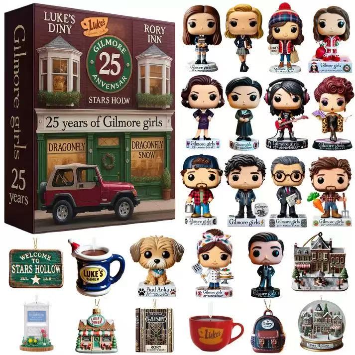 Gilmore Girls 25th Anniversary Advent Calendar with 24 Iconic Acrylic Surprise Mini Figures